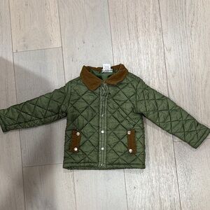 Quilted puffer Tommy Bahama Olive and Tan Jacket 2T